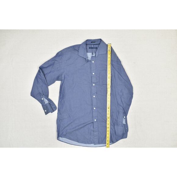 Tommy Hilfiger Regular Fit Men's Button Down Shirt Size M Blue - Picture 5 of 8